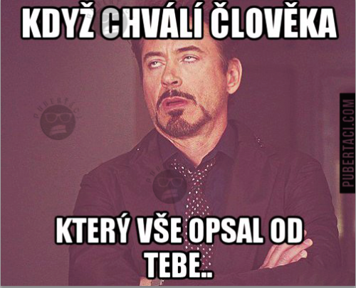 Když chváli opisovače