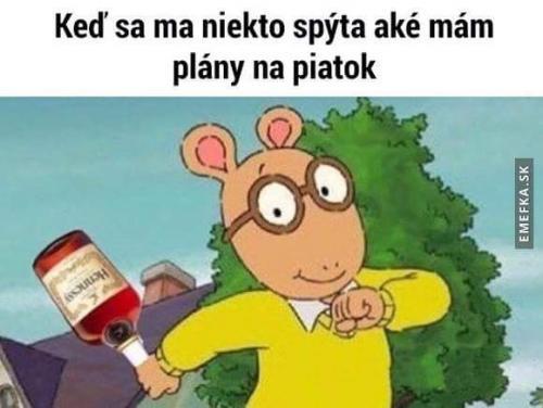  Plány na pátek 