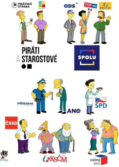  Simpsonovi v českých volbách 2021 