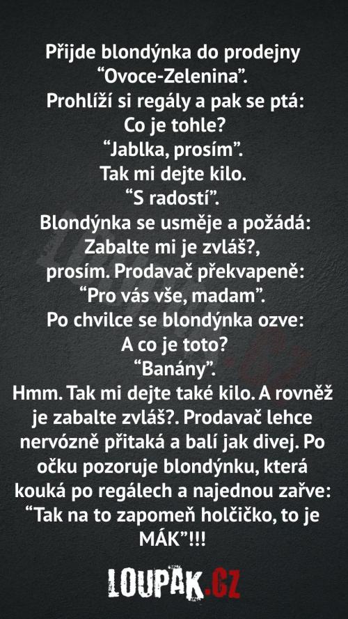  Blondýnka v prodejně... 