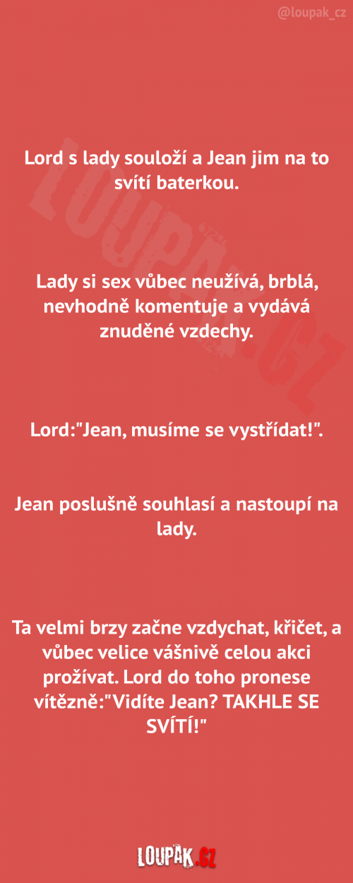  Lord s lady a Jean s baterkou 
