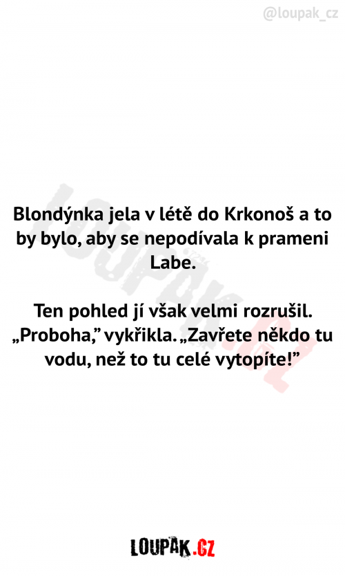  Blondýnka v Krkonoších 