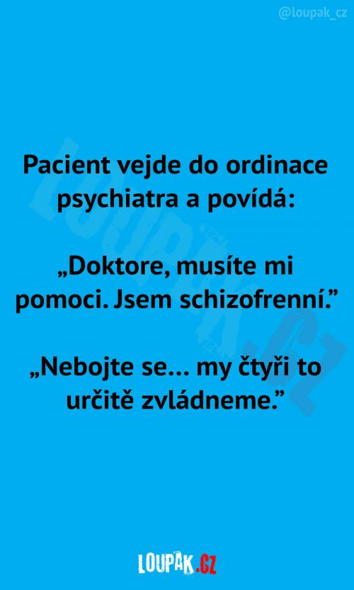  Schizofrenní pacient a psychiatr 