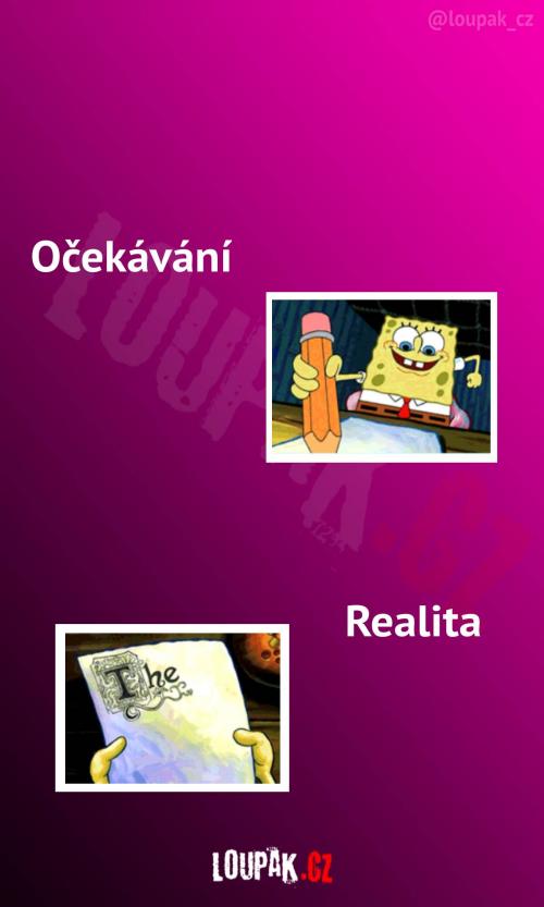 Já píšící bakalářku na VŠ