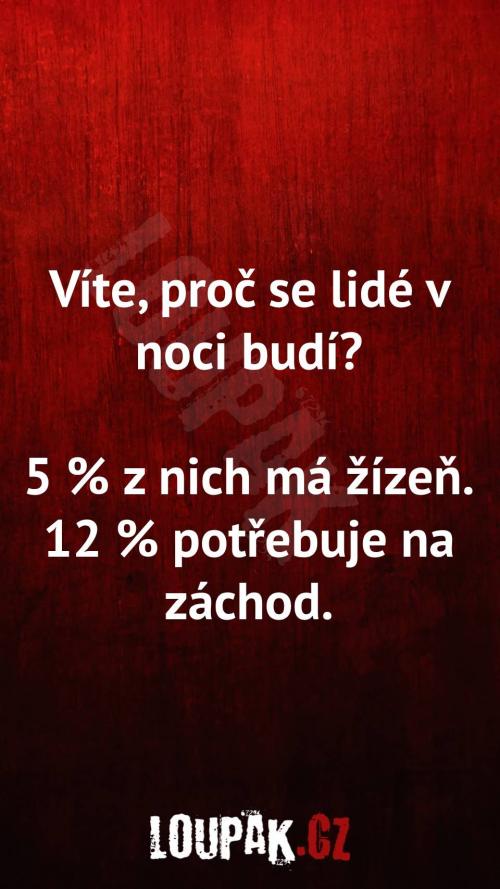  Proč se lidé v noci budí 