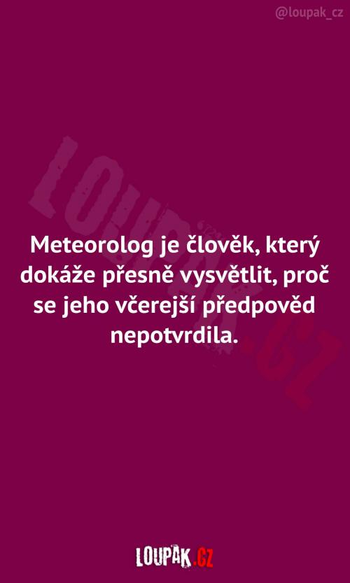 Definice meteorologů