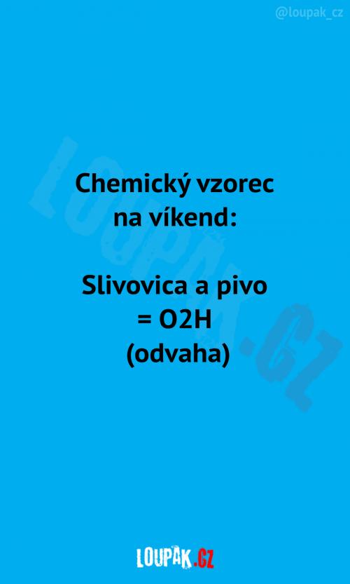  Chemický vzorec na víkend 