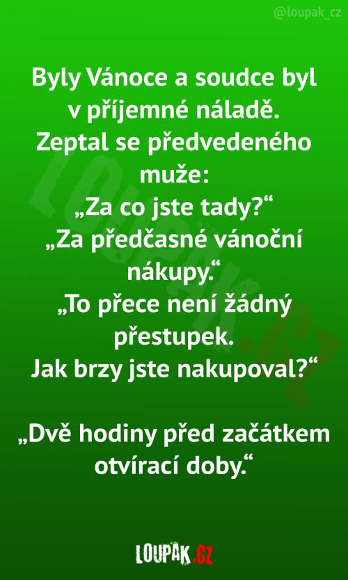  Předčasné vánoční nákupy 