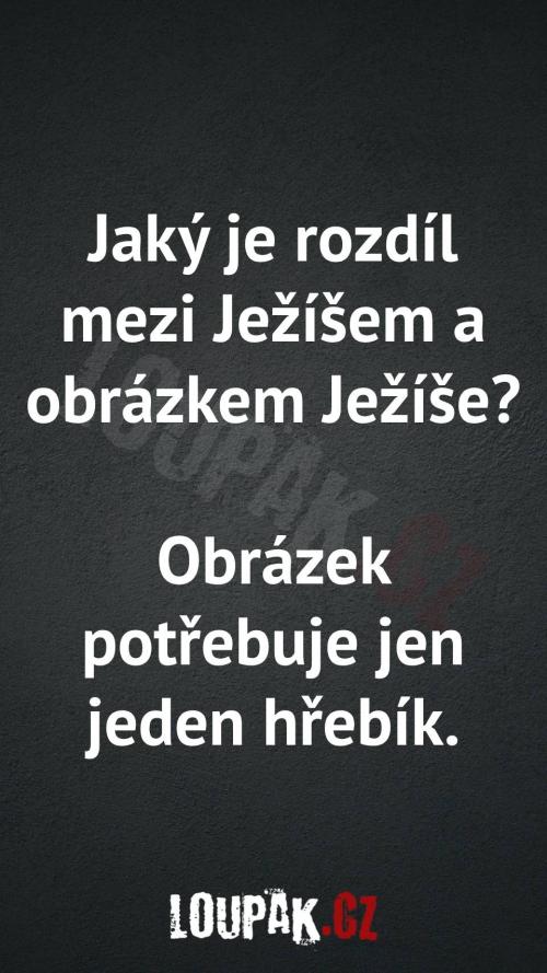  Rozdíl mezi Ježíšem
a obrázkem Ježíše  