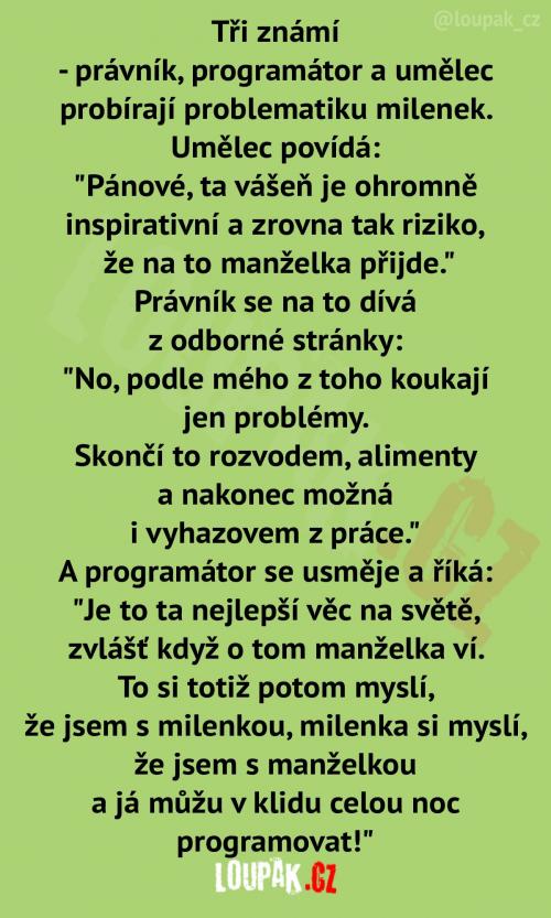 Sejdou se takhle 3 nevěrníci: