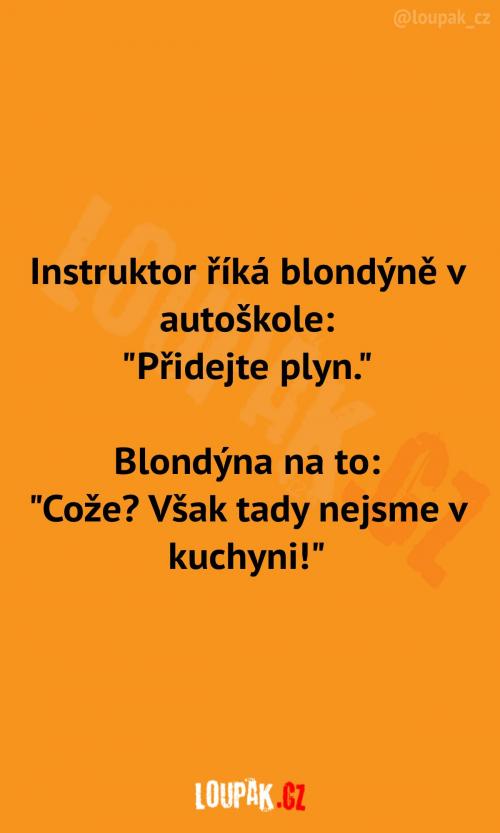  Blondýnka nechápe instrukci 