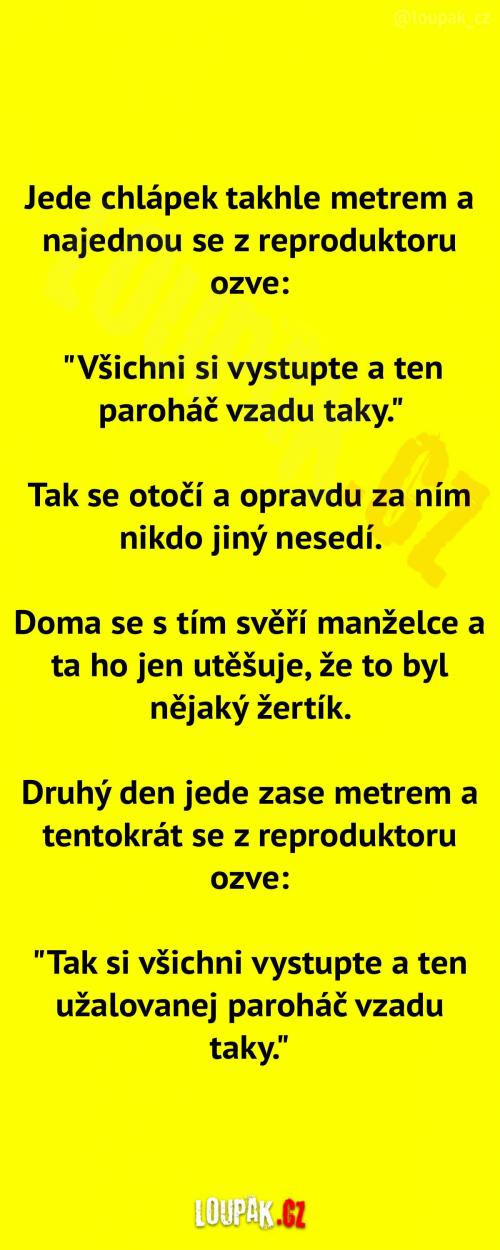  Podivná cesta metrem  