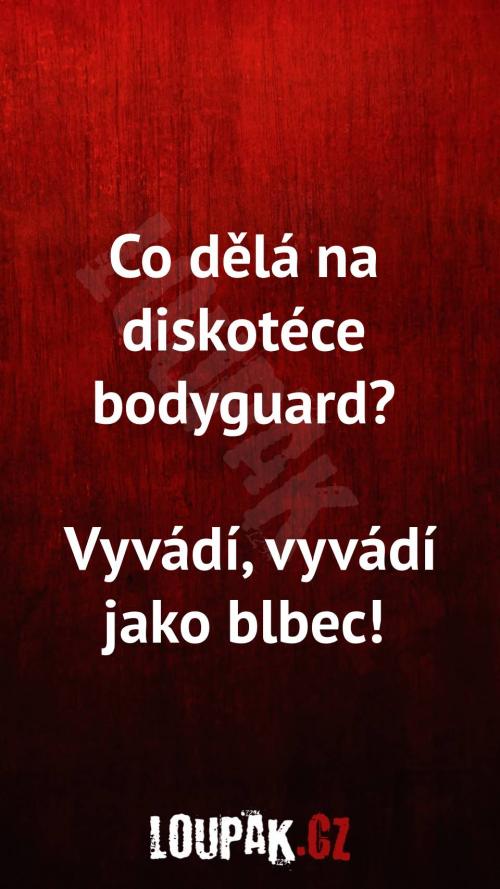 Co dělá na diskotéce bodyguard