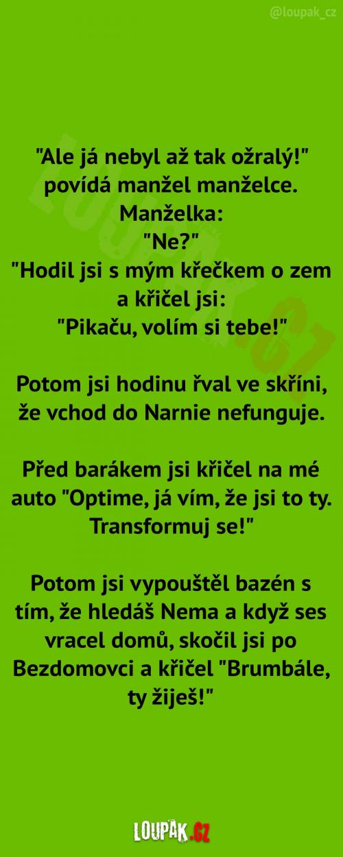 Když manžel nebyl ožralý 