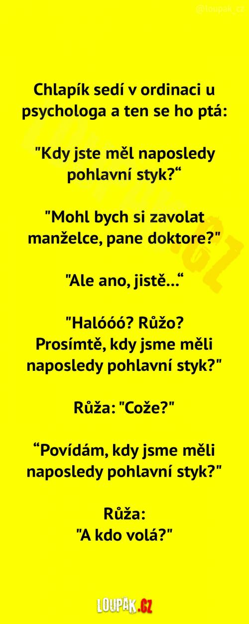 Chlapík u psychologa