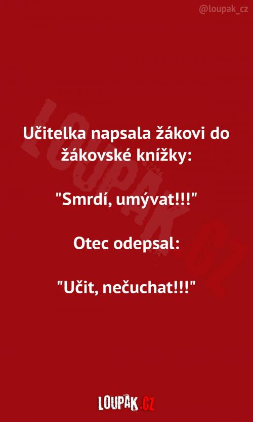 Poznámka od učitelky 