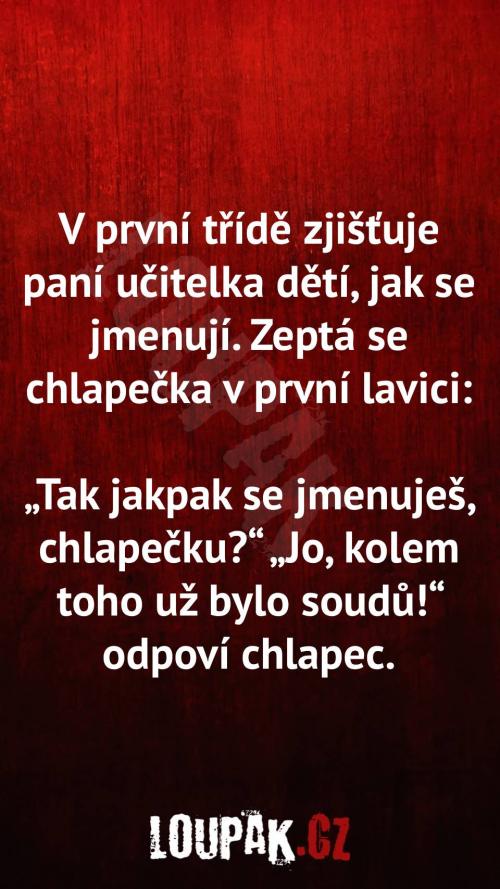 Jak se jmenují děti ve škole  Jak se jmenují děti ve škole