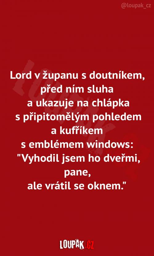 Trocha suchého anglického humoru:
