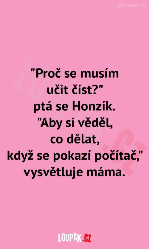 Až bude starší, tak to pochopí