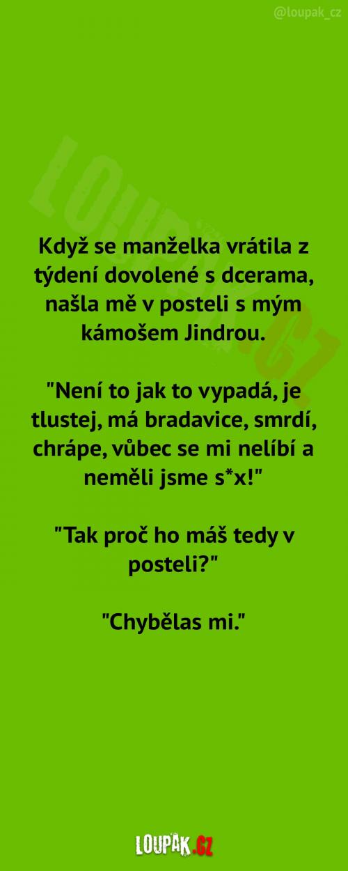 Návrat manželky z dovolené 