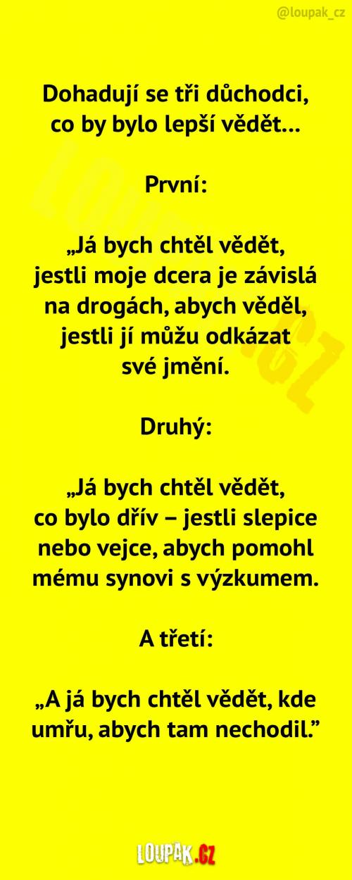 Hádka tří důchodců...  Hádka tří důchodců...