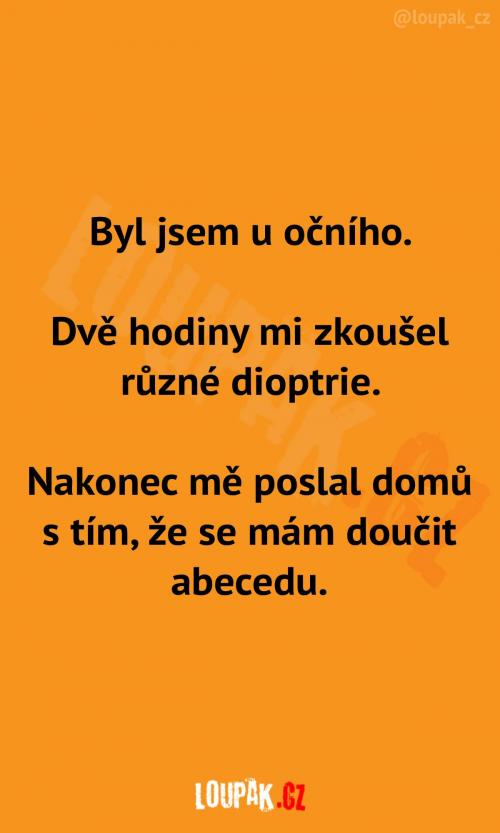 Problém není v očích, ale v hlavě