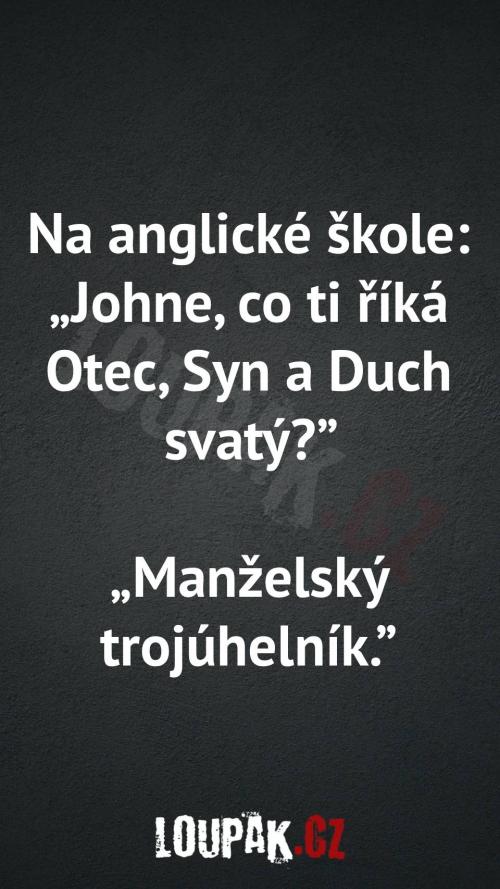 Co mu říká Duch svatý