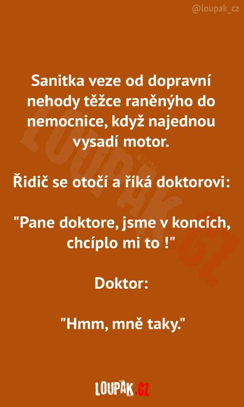 Převoz raněného do nemocnice 