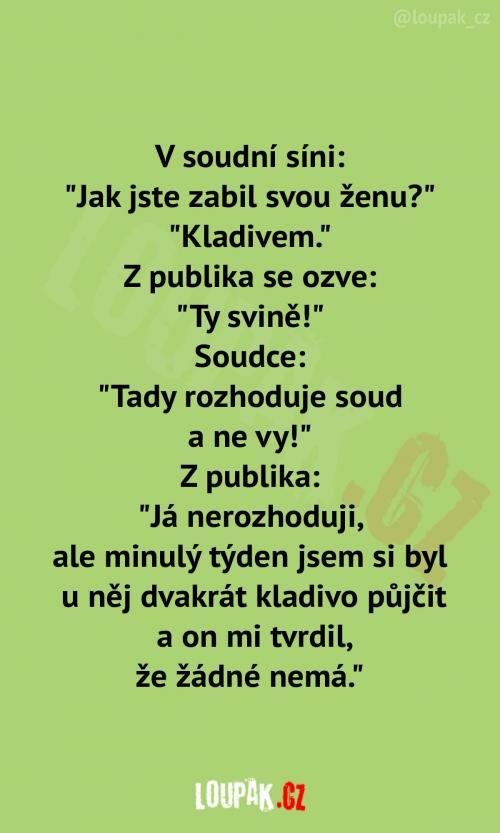  Když tě u soudu zachvátí emoce: 