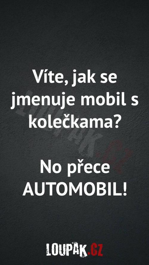  Jak se jmenuje mobil s kolečkama 