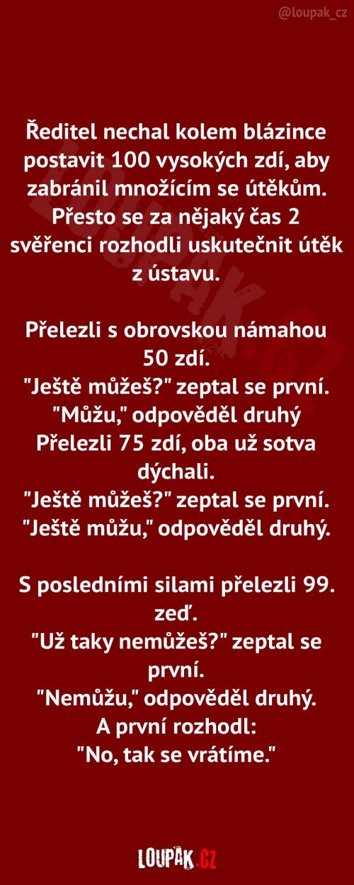 Dostatečný počet zdí