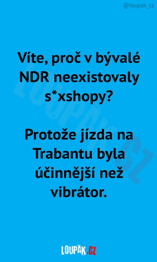 Obchody pro dospělé v bývalé NDR? 