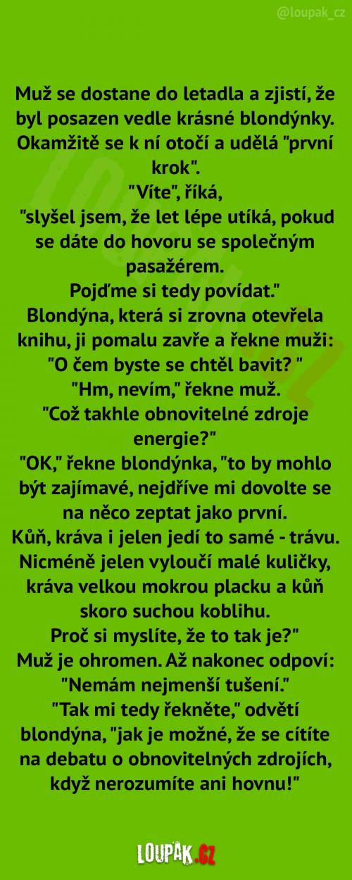 Cestování s krásnou blondýnkou 