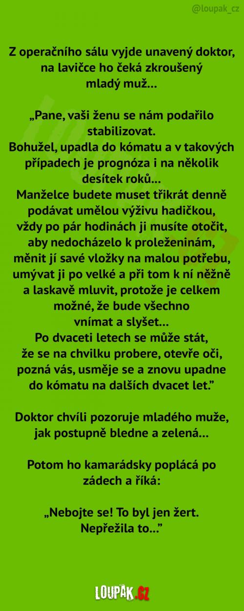  Špatná zpráva od lékaře 