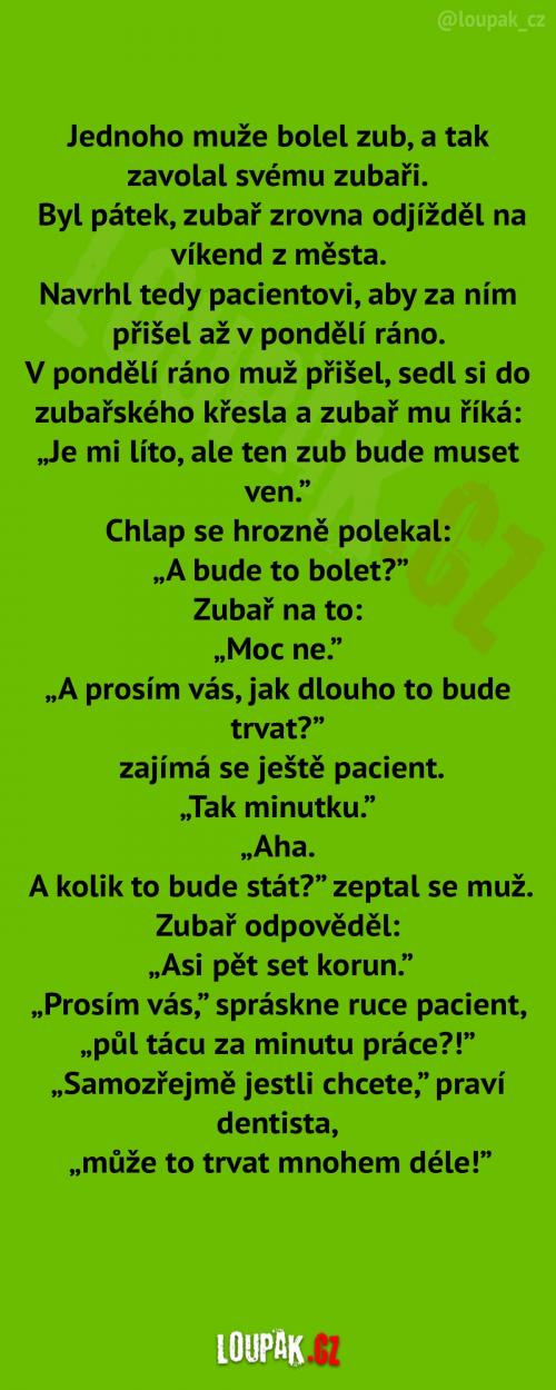Velká bolest zubu.. Velká bolest zubu..