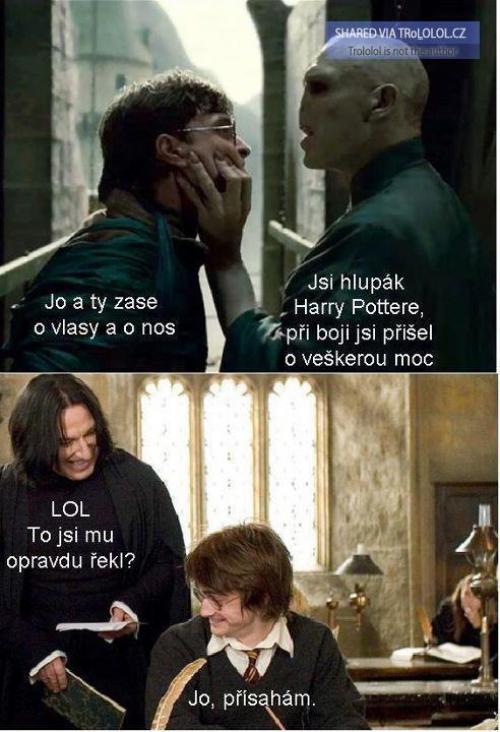 Když se Harry hádá s Voldemortem