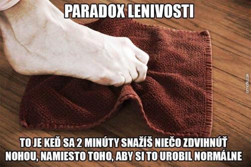  Paradox lenosti 