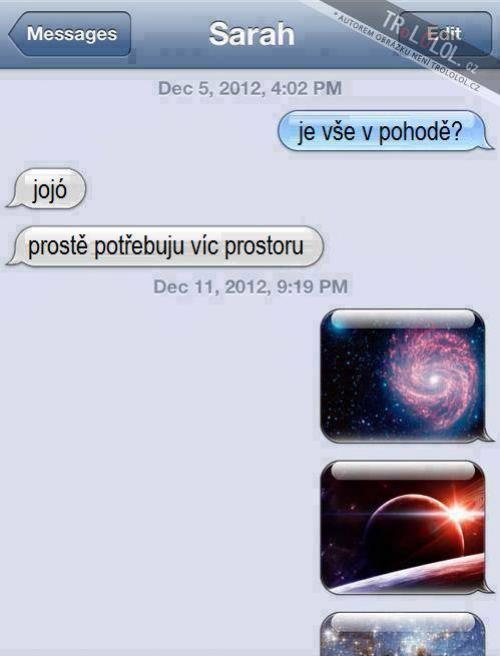 Potřebuju víc prostoru