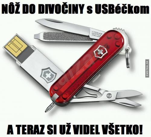  Nůž s USB 