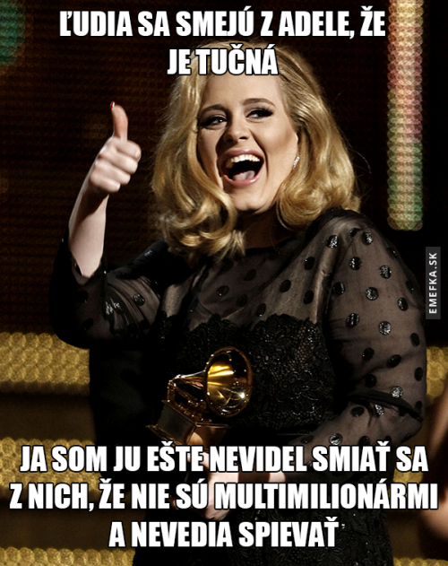  Adele, které se lidé smějí 