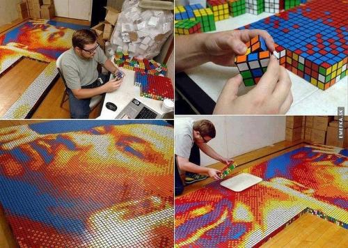  Obraz z Rubikovy kostky 