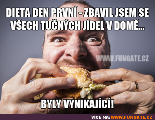  Dieta den první 