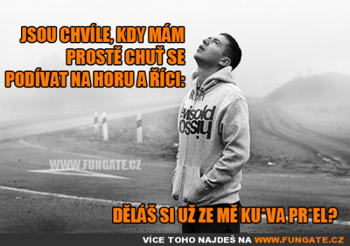 Jsou chvíle, kdy mám prostě chuť