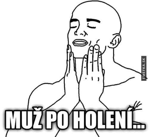  Muž po holení 