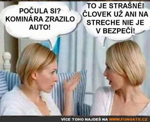  Kominíka srazilo auto! 