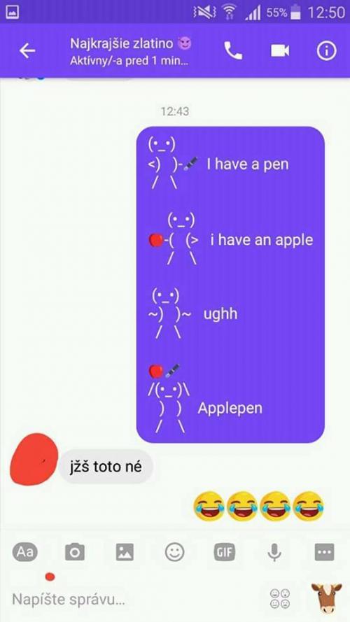  I have a pen 