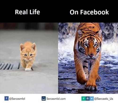Realita vs FB