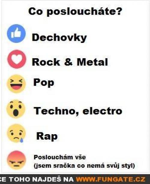 Co posloucháte