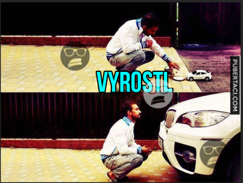 Vyrostl