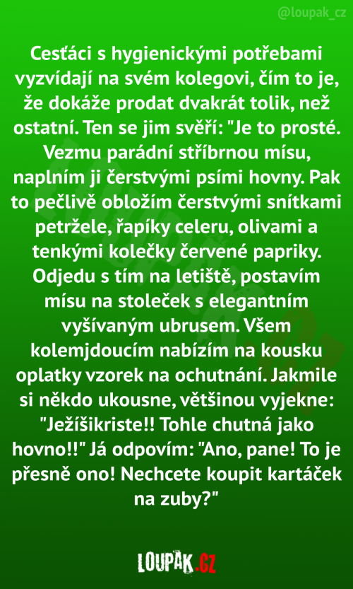 Cesťáci s hygienickými potřebami